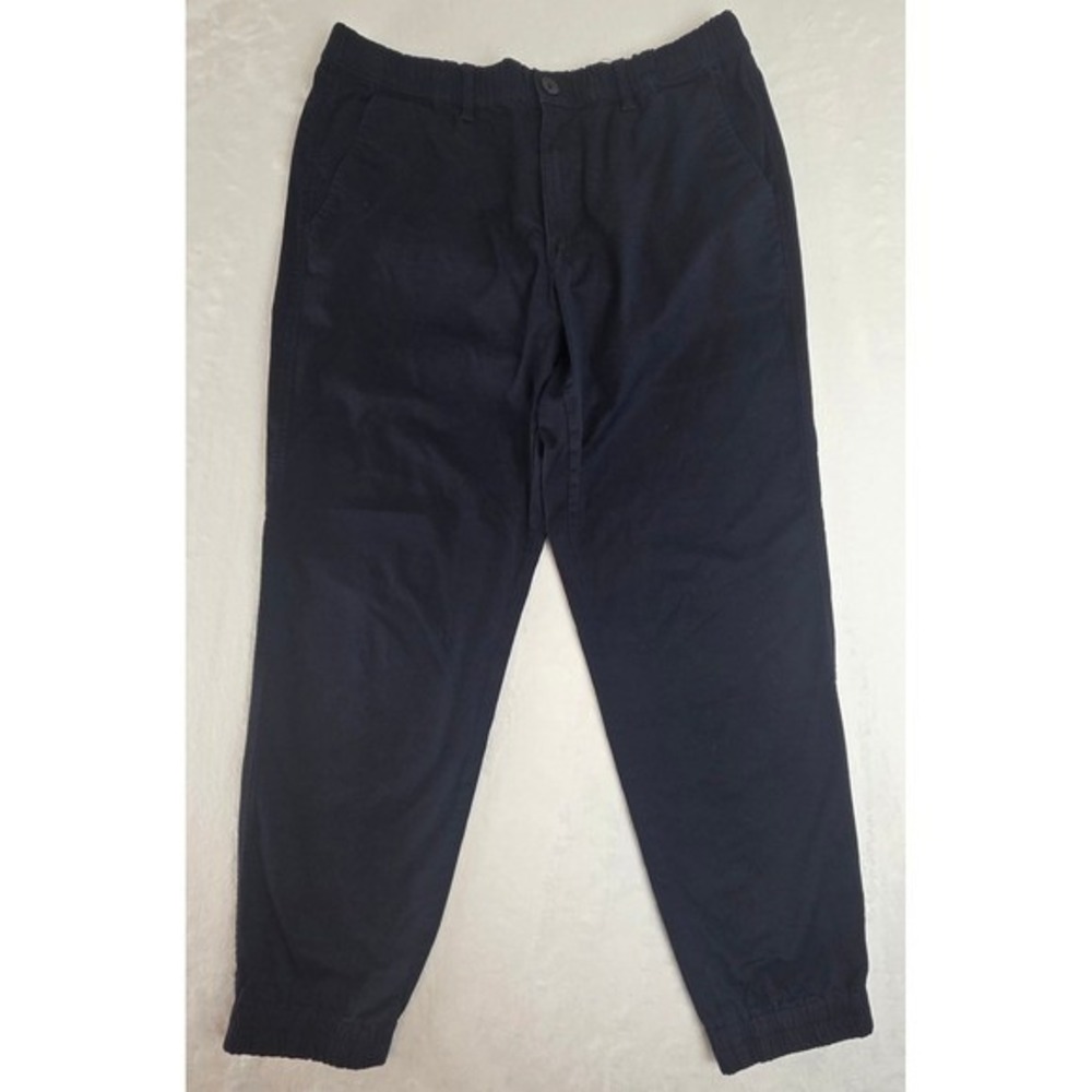 Uniqlo EZY‎ Jogger Men's Pants Classic Navy SZ 31 Ankle Cuffed
